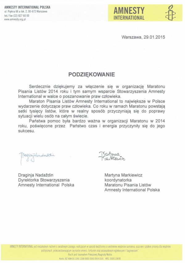 podziękowaniemaraton